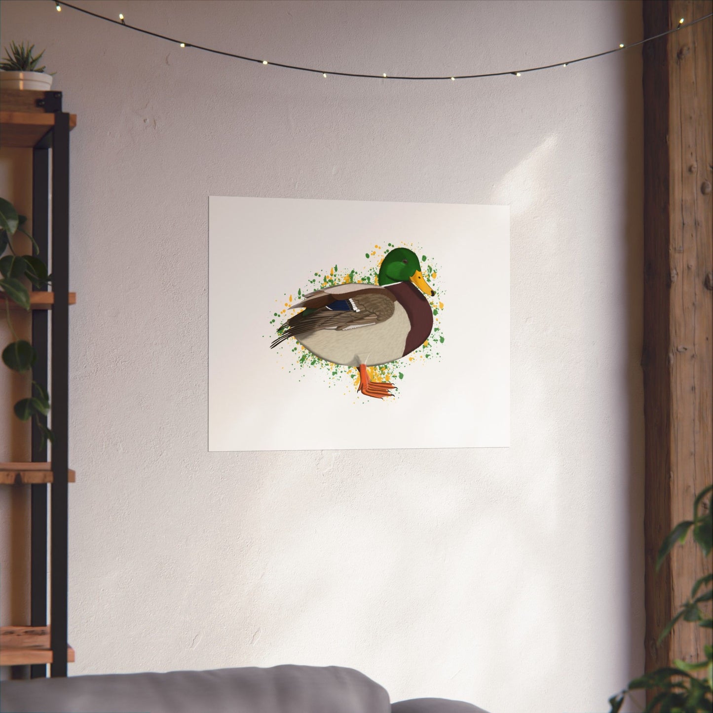 Mallard Bird Artwork Matte Poster