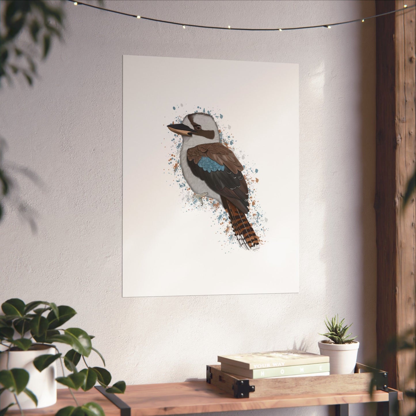 Kookaburra Bird Artwork Matte Poster