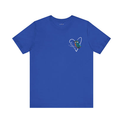 Kingfisher Heart Birdwatcher Bird T-Shirt