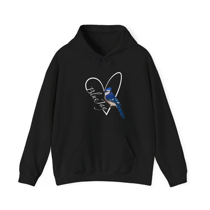 blue jay bird birdwatcher hoodie