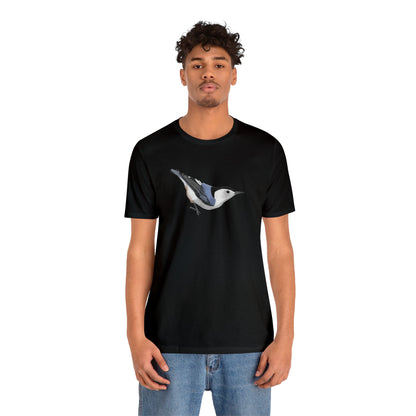 White Breasted Nuthatch Bird Tee - jz.birds