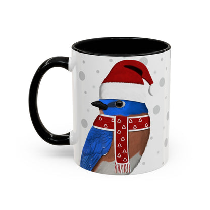 Bluebird Christmas Bird Coffee Mug