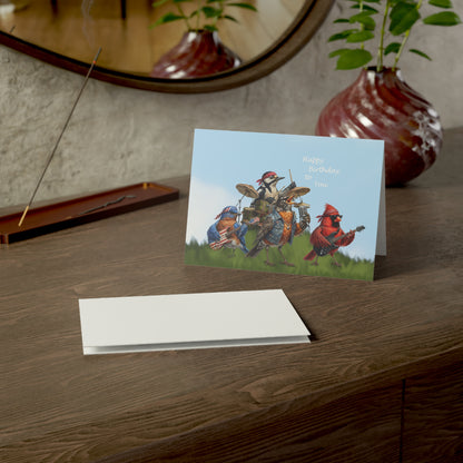 The Backyard Birds Birthday Card – Premium Matte Happy Bird Greeting Cards –
