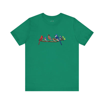 Birds on a Branch T-Shirt Bluebird Cardinal Blue Jay Bird Watcher Bird Lover