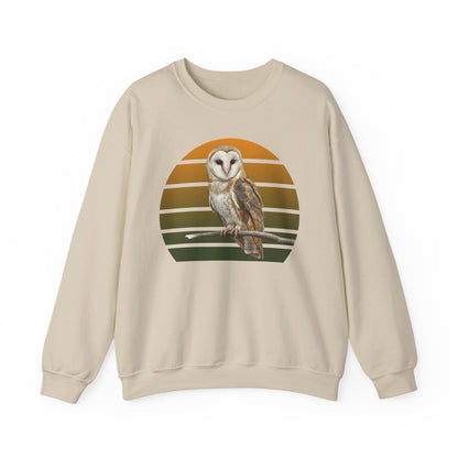 Barn Owl Sweatshirt | Bird Watcher Crewneck | Unisex Songbird Gift for Bird Lovers