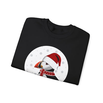 Puffin Santa Claus Christmas Birdwatcher Biologist Bird Sweatshirt