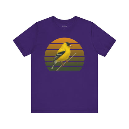 American Goldfinch T-Shirt | Unisex Retail Fit Bird Lover Tee | Wildlife Birder Gift