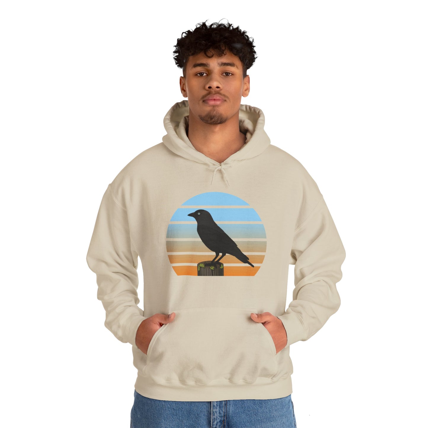 Western Jackdaw Bird Hoodie