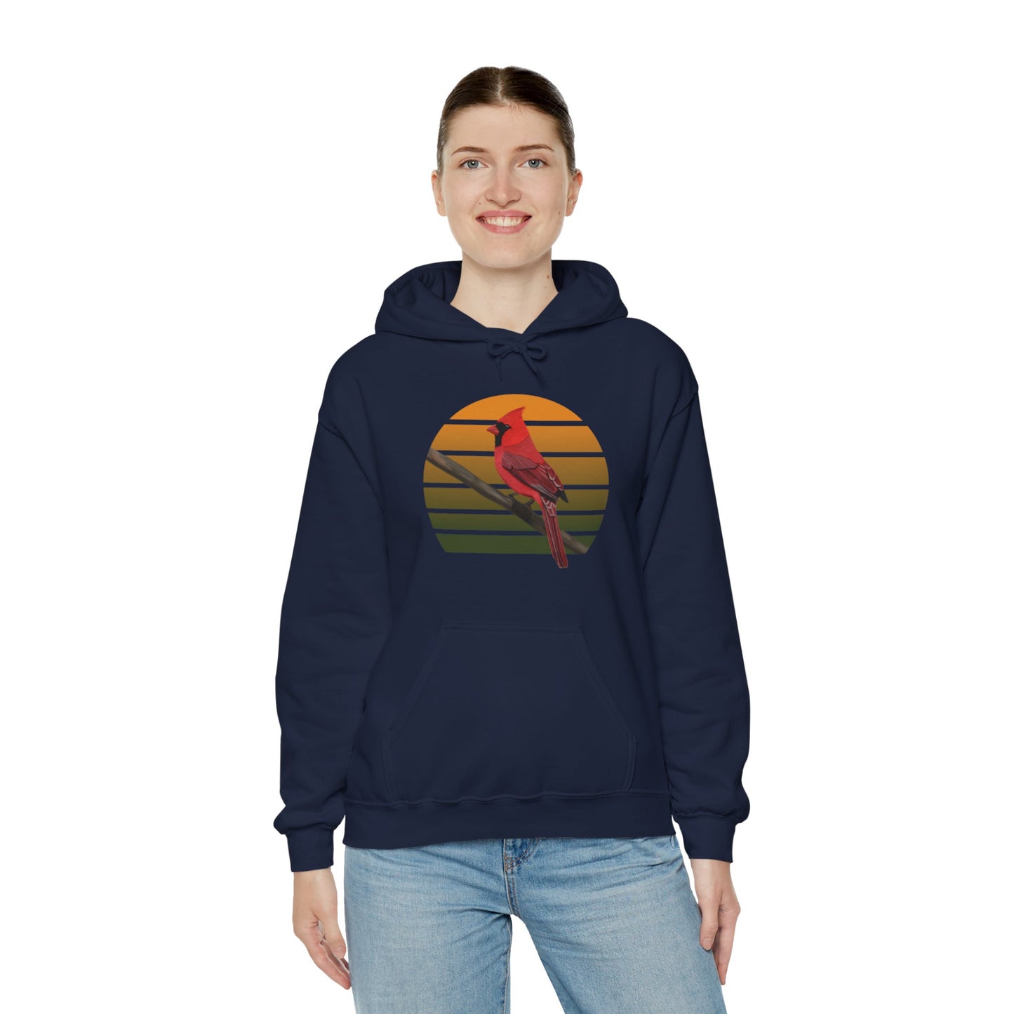 Cardinal Bird Hoodie