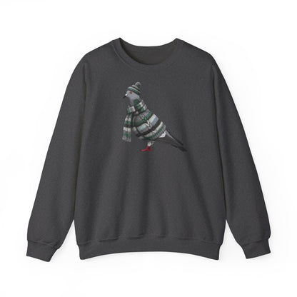 Taube in Strick Weihnachts-Sweatshirt | Unisex Vogel Sweater für Vogelfreunde & Vogelbeobachter