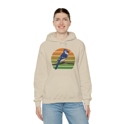 Blue Jay Bird Hoodie