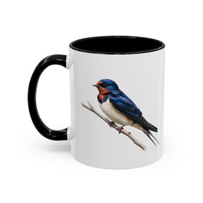 ツバメの陶器製コーヒーマグ – バードウォッチャーへのカスタムギフト