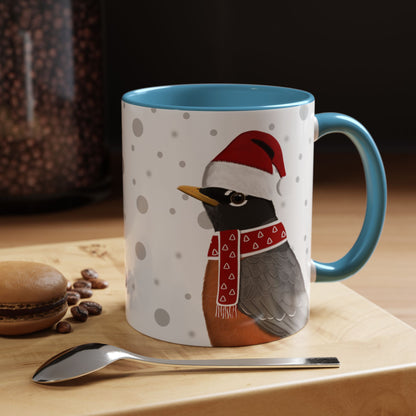 Robin Christmas Bird Coffee Mug