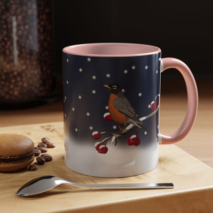 American Robin Bird Coffee Mug | Ceramic Christmas Gift for Bird Lovers