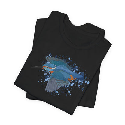 Eisvogel im Flug Vogel T-Shirt für Vogelfreunde