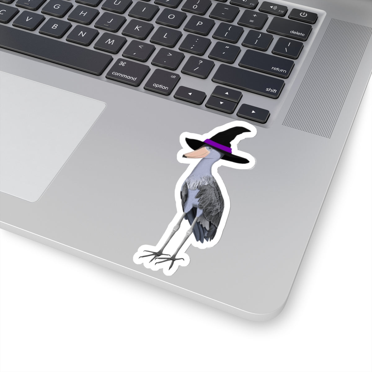 Shoebill Halloween Witch Hat Bird Sticker