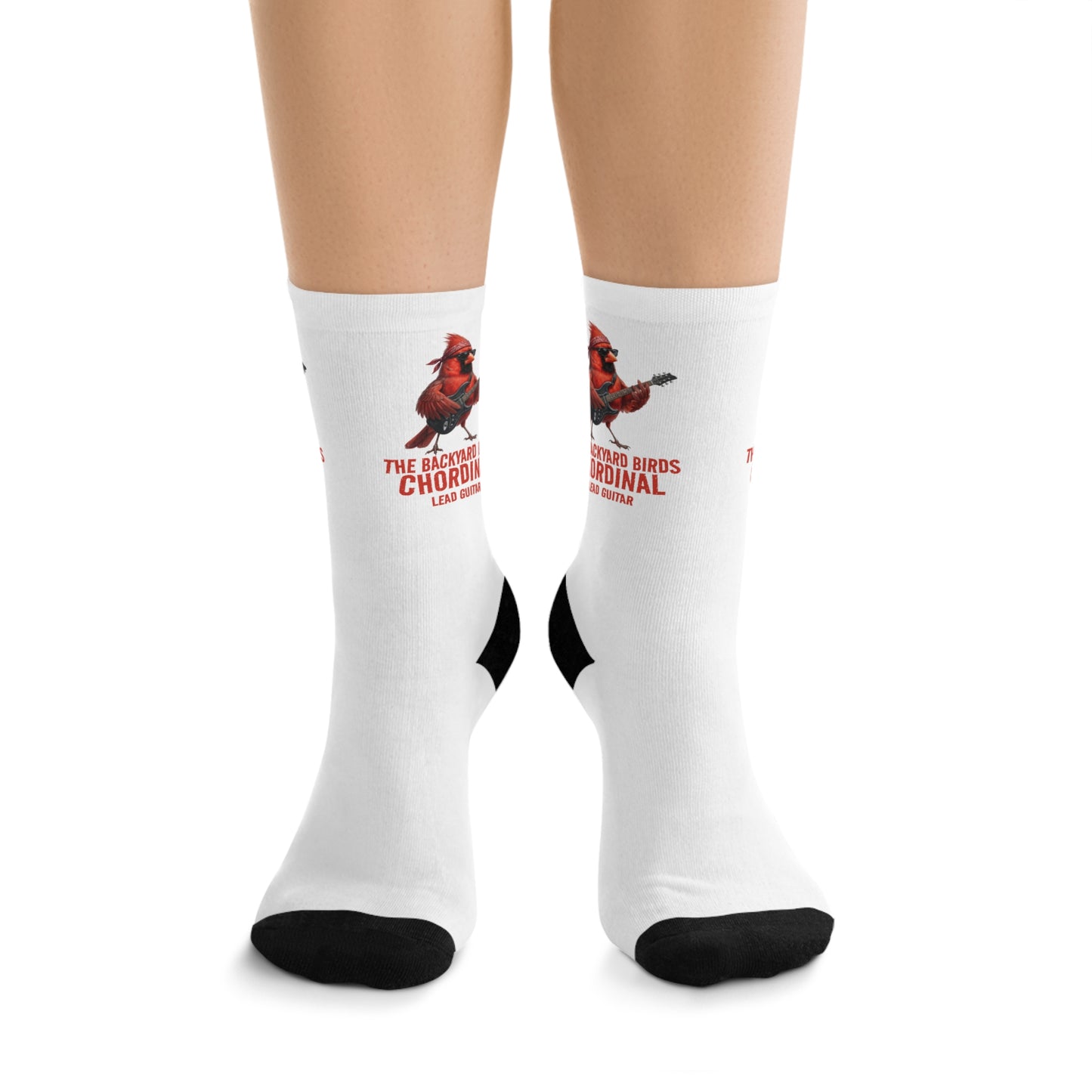 The Chordinal Socks – Cardinal Guitarist Crew Socks – Funny Band Merch