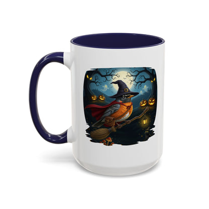 American Robin Halloween Bird Mug - Perfect Bird Lover Gift for Spooky Season