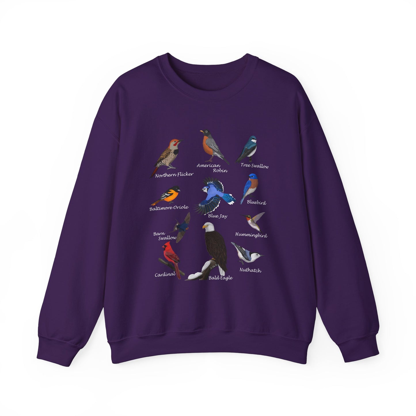 Blue Jay Cardinal Oriole Robin Hummingbird Birding & Birdwatching Bird Sweatshirt