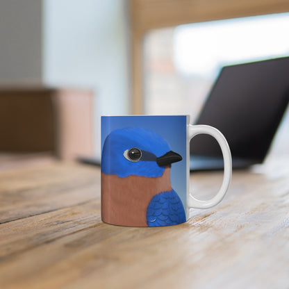 Bluebird Bird Ceramic Mug 11oz - jz.birds