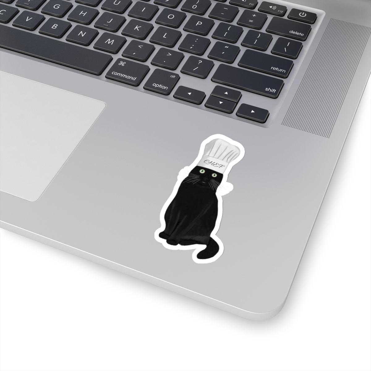 Black Cat with Kitchen Chef Hat Cat Lover Sticker