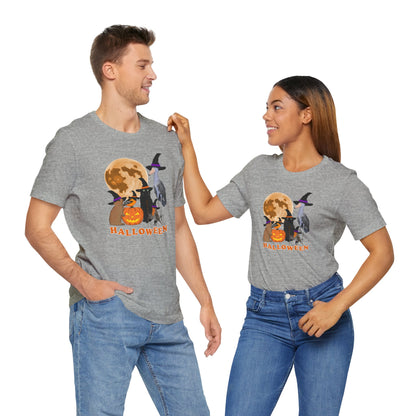 Baltimore Oriole Robin Shoebill with Cat and Bunny Halloween Bird T-Shirt