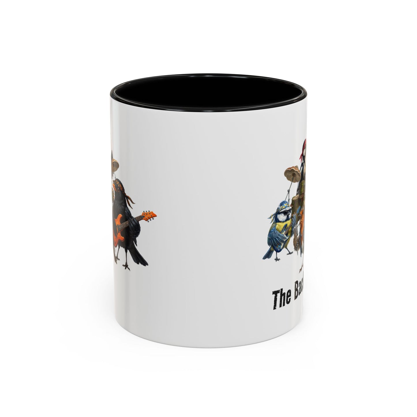 The Backyard Birds Full Lineup – Offizielle Tour-Tasse | Zweifarbige Premium Keramik (Schwarz/Weiß)