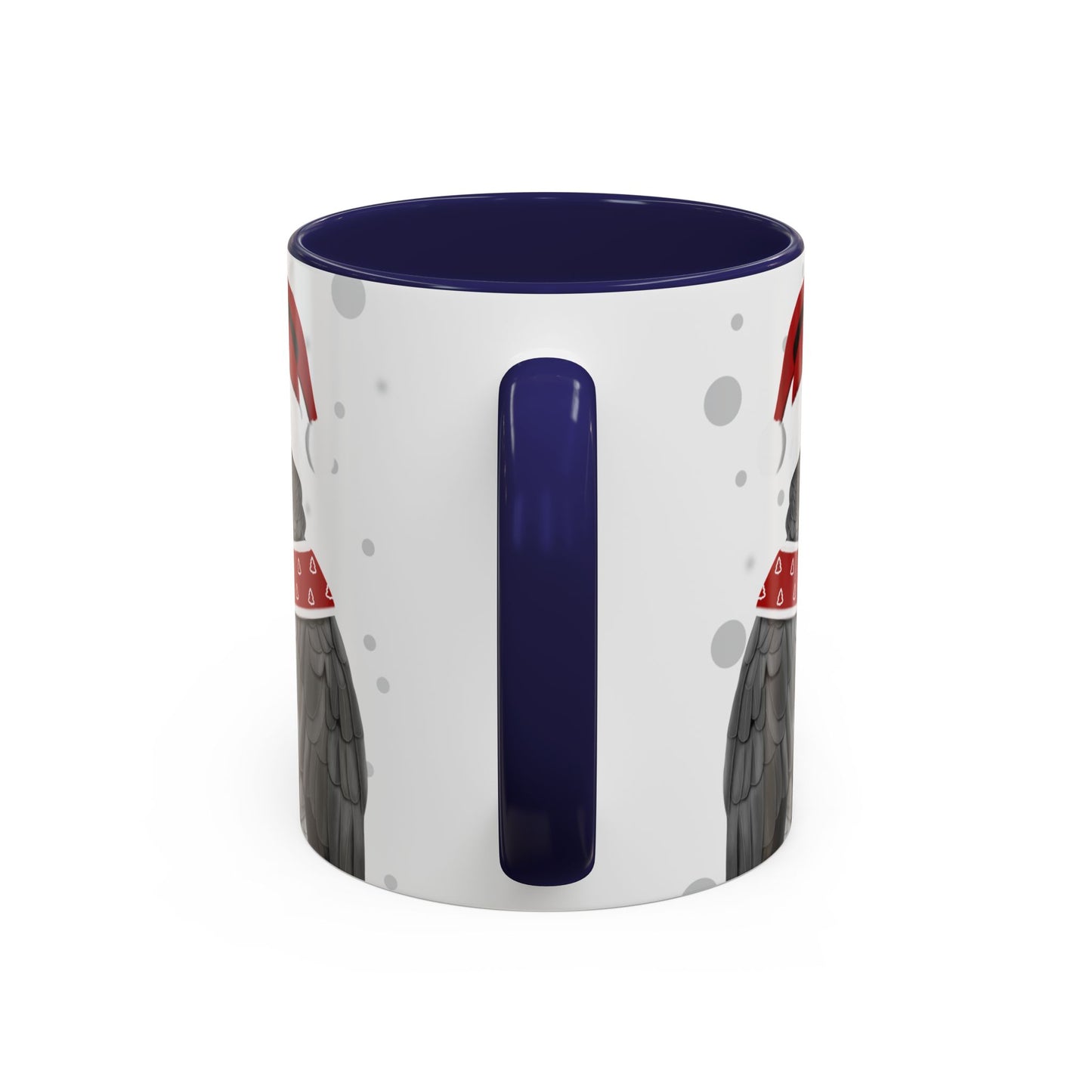 Grey Parrot Christmas Bird Coffee Mug