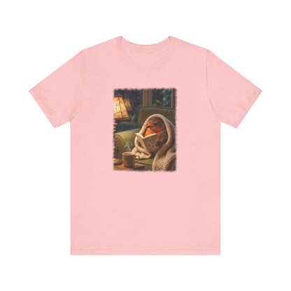 Robin Rosi Reading a Book T-Shirt for Bird Lovers