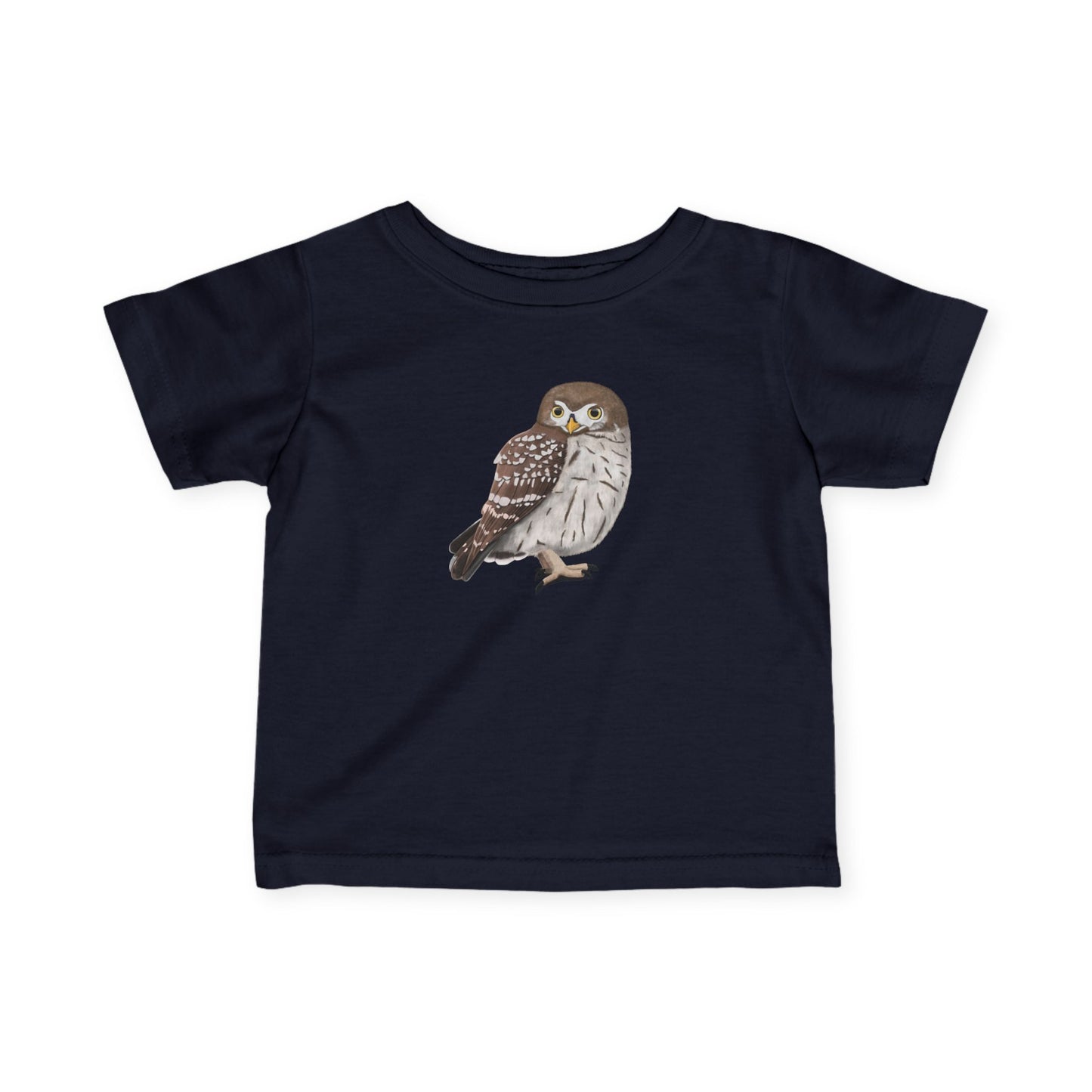 Süßes Eulen Vogel Tiermotiv T-Shirt für Babys und Kleinkinder