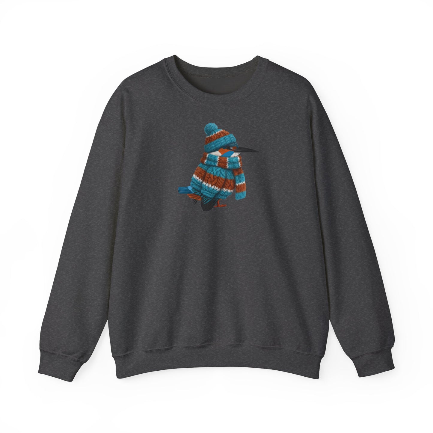 Eisvogel in Strick Weihnachts-Sweatshirt | Unisex Vogel Sweater für Vogelfreunde & Vogelbeobachter