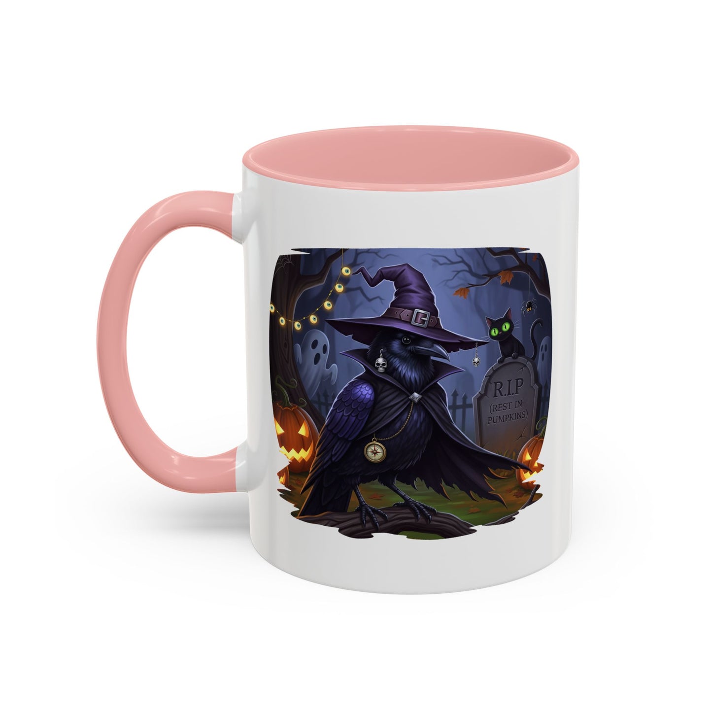 Black Crow Halloween Bird Mug - Perfect Bird Lover Gift for Spooky Season