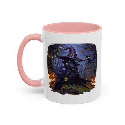 Black Crow Halloween Bird Mug - Perfect Bird Lover Gift for Spooky Season