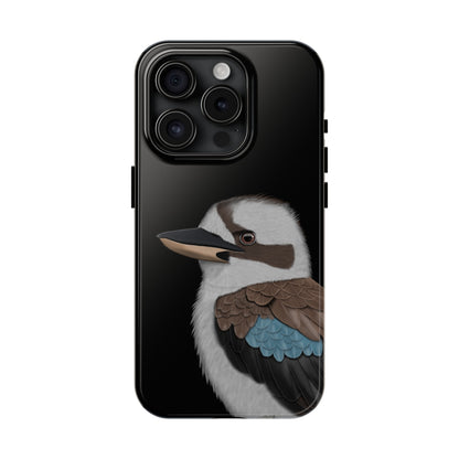 Kookaburra Bird Art Tough Phone Case Black