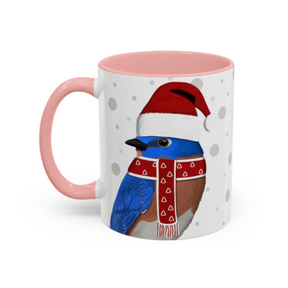 Bluebird Christmas Bird Coffee Mug