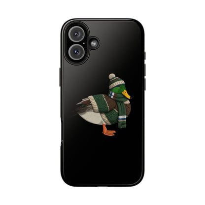 鳥のアートが描かれたマラードの二層式iPhoneケース – 鳥類学者や鳥愛好家へのプレゼントに最適