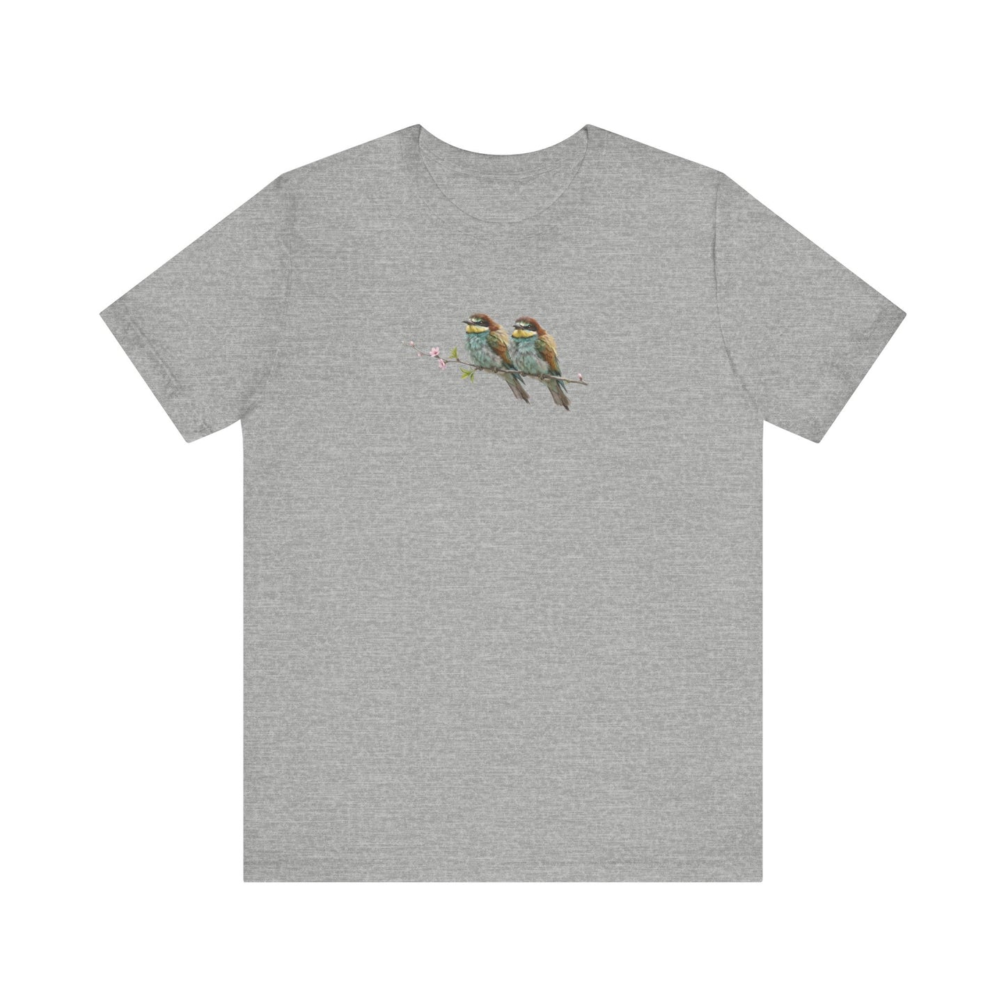 Bee-Eater Fledgling T-Shirt | Spring Blossoms Unisex Graphic Tee for Bird Watchers