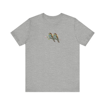 Bee-Eater Fledgling T-Shirt | Spring Blossoms Unisex Graphic Tee for Bird Watchers