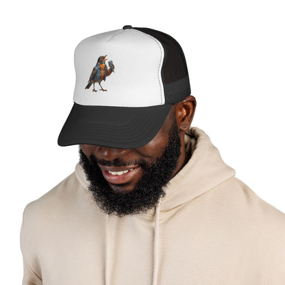 The Rowdy Robin "Frontman" Trucker Cap – Vocalist Edition - The Backyard Birds