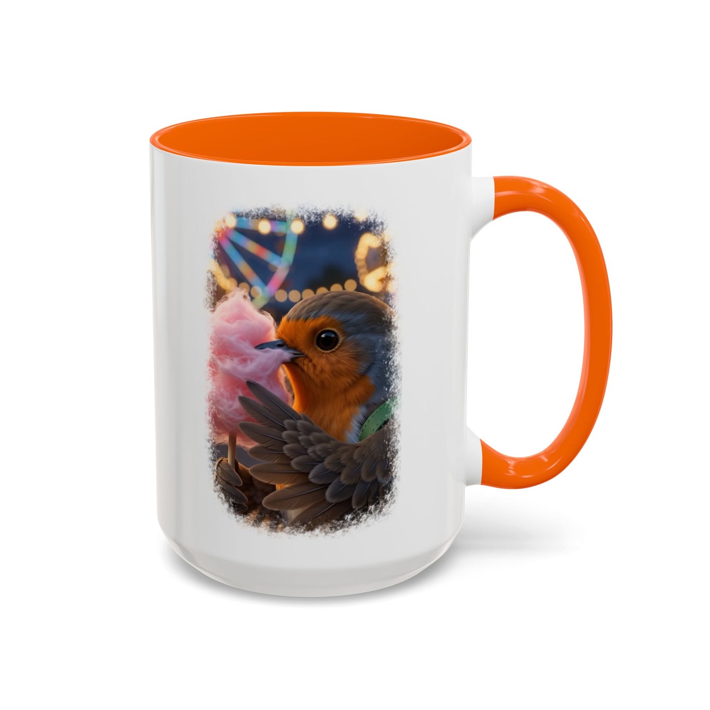 Robin Rosi Pink Cotton Candy Premium Mug for Bird Lovers