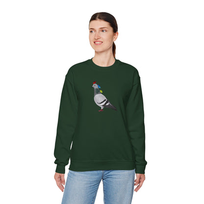 Pigeon with Butterflies Bird Birding & Birdwatching Sweatshirt