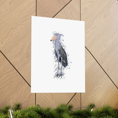 Shoebill Bird Artwork Matte Poster