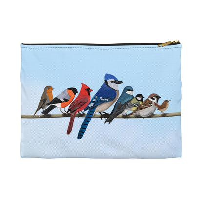 Garden Birds Bird Art Accessory Pouch - jz.birds