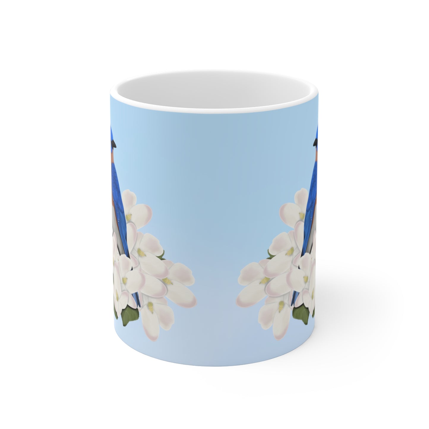 Bluebird Apple Spring Blossoms Bird Ceramic Mug 11oz