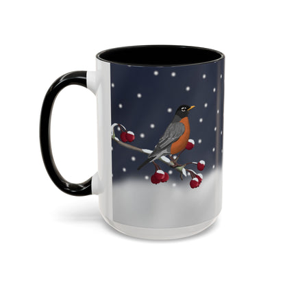 American Robin Bird Coffee Mug | Ceramic Christmas Gift for Bird Lovers