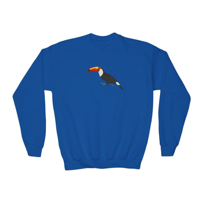 Toucan Bird Birdwatching Youth Crewneck Sweatshirt