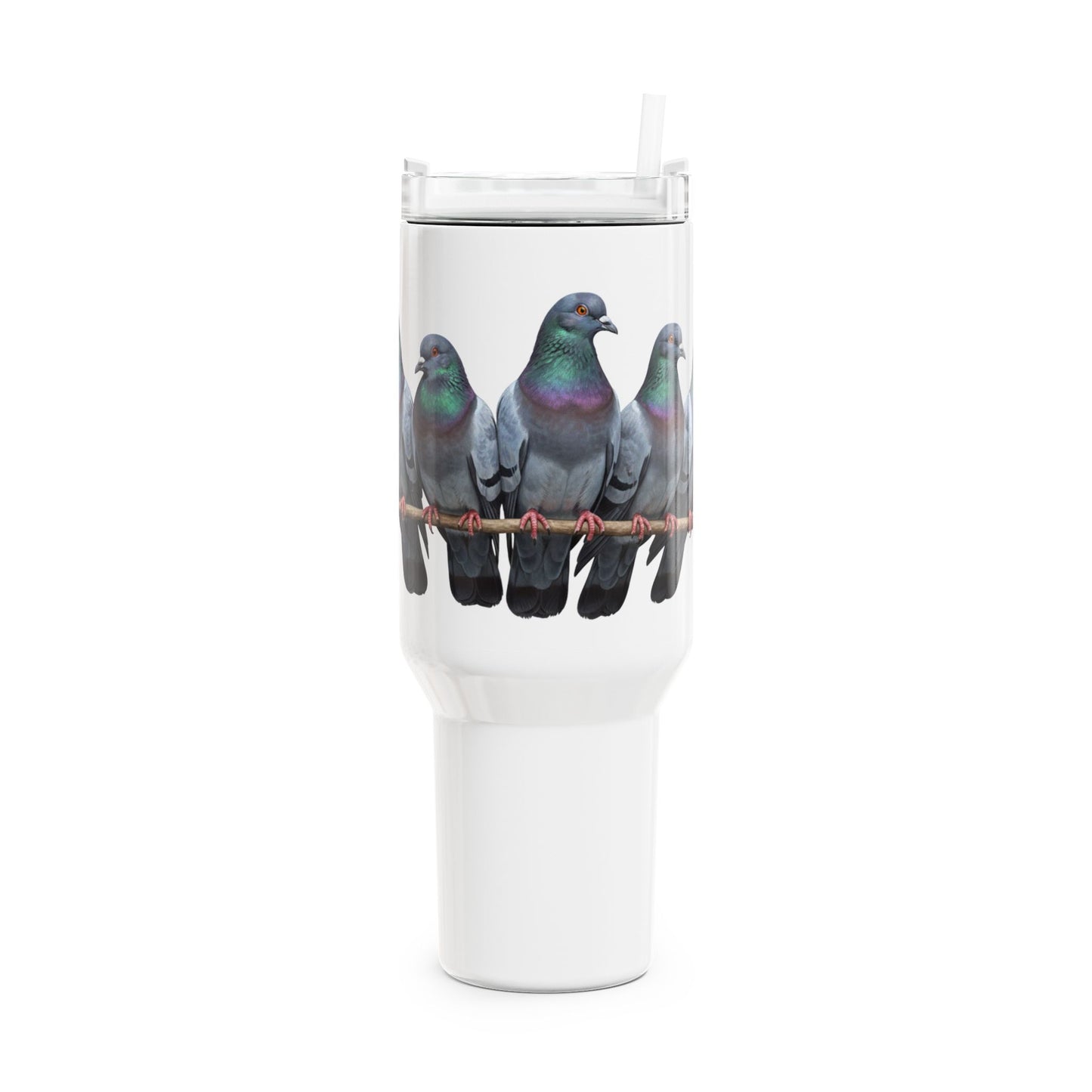 Tauben Thermo-Tumbler 40oz (1,2L) – Edelstahl Isolierbecher für Vogelbeobachter