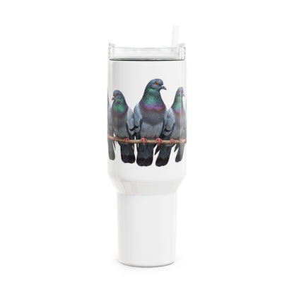 Tauben Thermo-Tumbler 40oz (1,2L) – Edelstahl Isolierbecher für Vogelbeobachter