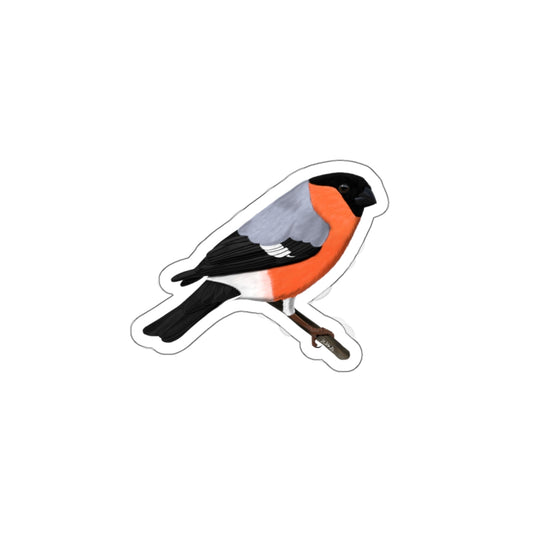Bullfinch Bird Kiss-Cut Sticker