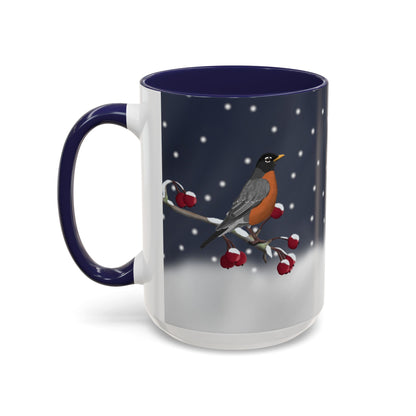 American Robin Bird Coffee Mug | Ceramic Christmas Gift for Bird Lovers